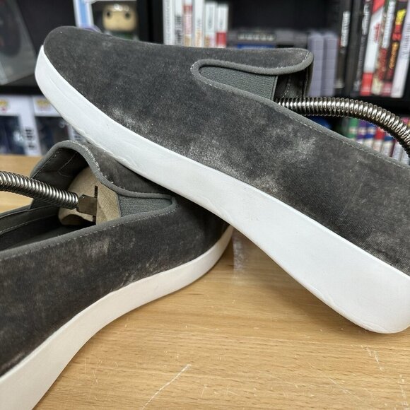 FitFlop Superskate Velvet Gray Slip on Sneaker Flat Comfort Shoes Women's 8.5 - Picture 4 of 7